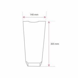 Sachet plastique fond carton "Dentelle or" 14 x 30,5 cm - par 100