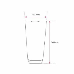 Sachet Natureflex écorné fond carton biodégradable 12 x 26 cm - par 100