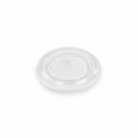 Couvercle plat plastique transparent avec croisillon pour shakers smoothie - par 50