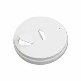 Couvercle carton blanc pour gobelets carton 100 ml - par 50