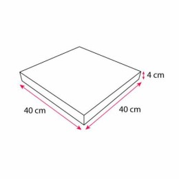 Boîte pizza carton à coins droits "Olives" 40 x 40 x 4 cm - par 100