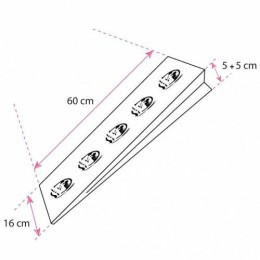Sac à pain tranché 50 microns rouge 16 x 5 x 60 cm - par 200