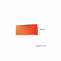 Ruban orange fluo 40 mm x 20 m - à l'unité