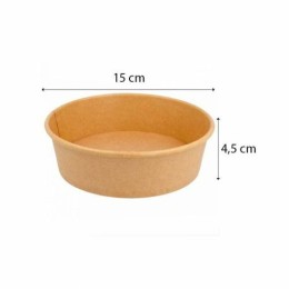 Bol salade kraft brun 500 ml - par 50