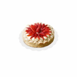 Support rond festonné blanc Ø 21 cm - par 250