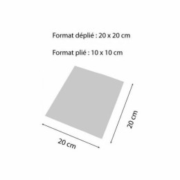 Serviette cocktail ivoire 20 x 20 cm 2 feuilles - par 100