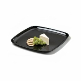 Plateau traiteur carré noir 35 x 35 cm - par 5