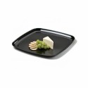 Plateau traiteur carré noir 35 x 35 cm - par 5