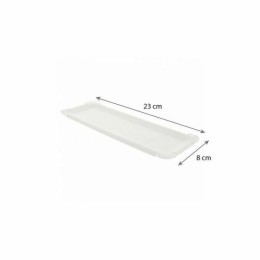 Plateau ravier carton blanc format "hot-dog" 23 x 8 cm - par 250