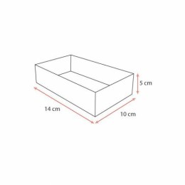 Caissette pâtissière blanche 14 x 10 x 5 cm - par 100