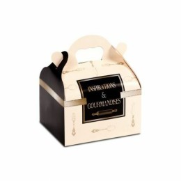 Boîte pâtissière avec poignée 18 x 16 x 7 cm décor  INSPIRATION - par 50
