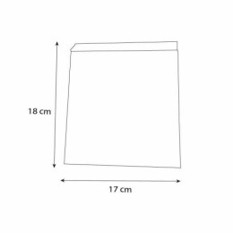 Sachet kraft ouvert 2 côtés damier noir 17 x 18 cm - par 500