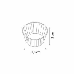 Caissette plissée blanche 2,8 x 2 cm (n°5) - par 1000