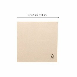 Serviette double point recyclée 39 x 39 cm - par 50