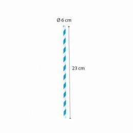 Paille papier flexible assortie Ø 0,6 x 23 cm - par 250