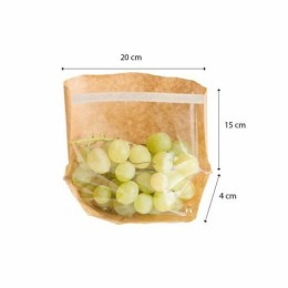 Sachet kraft fermeture auto-adhésive TURTLE PACK 20 x 15 x 4 cm - par 100