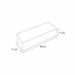 Boîte à bûche kraft "Joyeuses fêtes" 40 x 11 x 11 cm - par 25