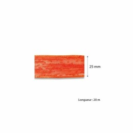Ruban voile orange 25 mm x 20 m - à l'unité