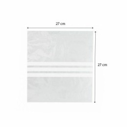 Sachet plastique à fermeture adhésive 27 x 27 cm - par 500