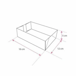 Caissette pâtissière 16 x 11 x 5 cm décor INSPIRATION - par 100