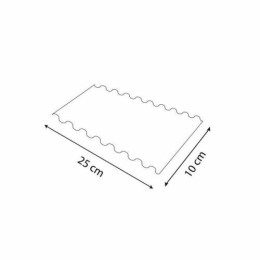 Semelle à bords festonnés or/noir 25 x 10 cm - par 50