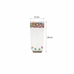 Sachet confiseur fond carton œuf de Pâques 12 x 26 cm - par 100