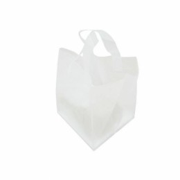 Sac cabas traiteur plastique avec renfort de fond 22 x 21 x 28 cm - par 25