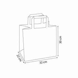 Sac cabas traiteur plastique avec renfort de fond 32 x 22 x 30 cm - par 25