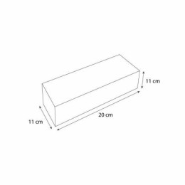 Boîte à bûche kraft "Joyeuses fêtes" 20 x 11 x 11 cm - par 25