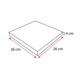 Boîtes à pizza à coins droits "Olives" 26 x 26 x 4 cm - par 100