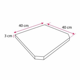 Boîtes à pizza à coins cassés "Olives" 40 x 40 x 3 cm - par 100