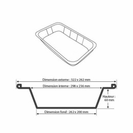 Plat aluminium 3600 ml - par 100