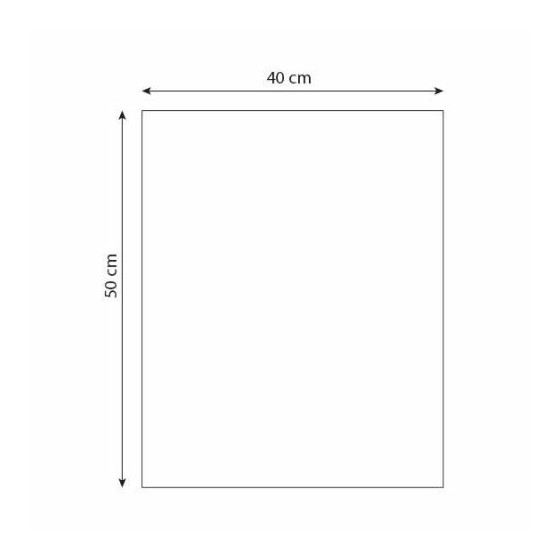 Papier thermoscellable noir 60 g/m² feuilles 50 x 40 cm - par 10 kg