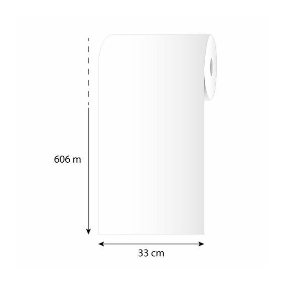 Papier thermoscellable noir 50 g/m² bobine 33 cm x 606 m - par 10 kg