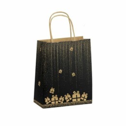 Sac papier kraft à poignées torsadées "Gala" 18 + 8 x 22 cm - par 50
