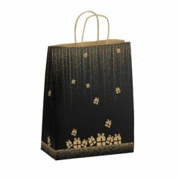 Sac papier kraft à poignées torsadées "Gala" 32 + 12 x 26 cm - par 50