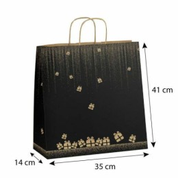 Sac papier kraft à poignées torsadées "Gala" 41 + 14 x 35 cm - par 50
