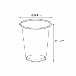 Shaker smoothie plastique transparent 500/650 ml - par 50