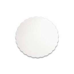 Support carton rond festonné blanc Ø 32 cm - par 250