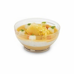 Verrine plastique bol Asie transparente 80 ml - par 24