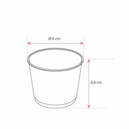 Pot à dessert plastique transparent 200 ml - par 50