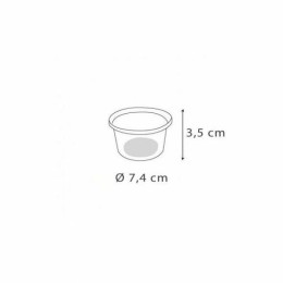 Pot à sauce plastique transparent Delipack 100 ml - par 100