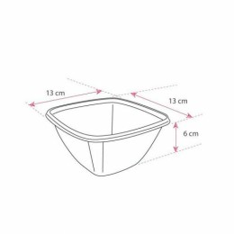Saladier carré pulpe de canne 500 ml - par 50