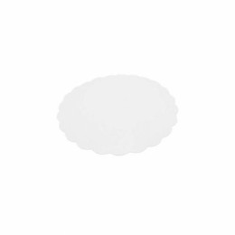 Support carton rond festonné blanc Ø 15 cm - par 250