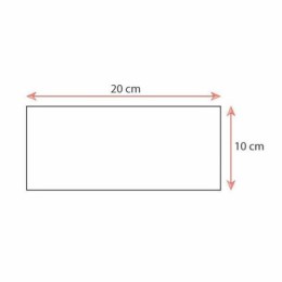 Semelle carton à bords droits or/noir 20 x 10 cm - par 50
