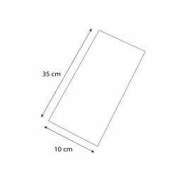 Semelle carton à bords droits or/noir 35 x 10 cm - par 50