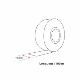 Ruban Rhodoid en PVC 40 mm x 100 m - à l'unité