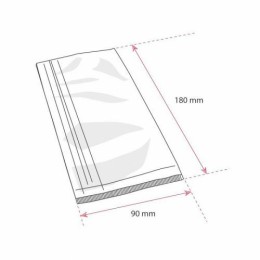 Sachet polypropylène plat 9 x 18 cm - par 100