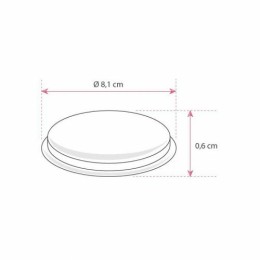 Couvercle plastique transparent pour verrine plastique ronde transparente Bodega 180 ml - par 60