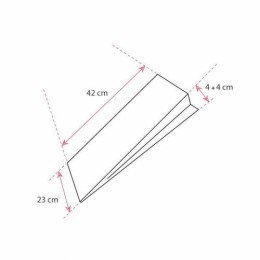 Sac à pain tranché biosourcé beige 23 + 4 + 4 x 42 cm - par 200